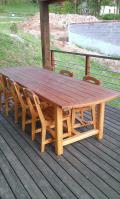 table de jardin mélèze