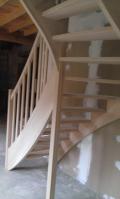 escalier garde-corps bois aude