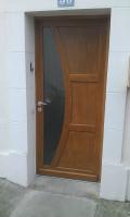 porte contemporaine bois
